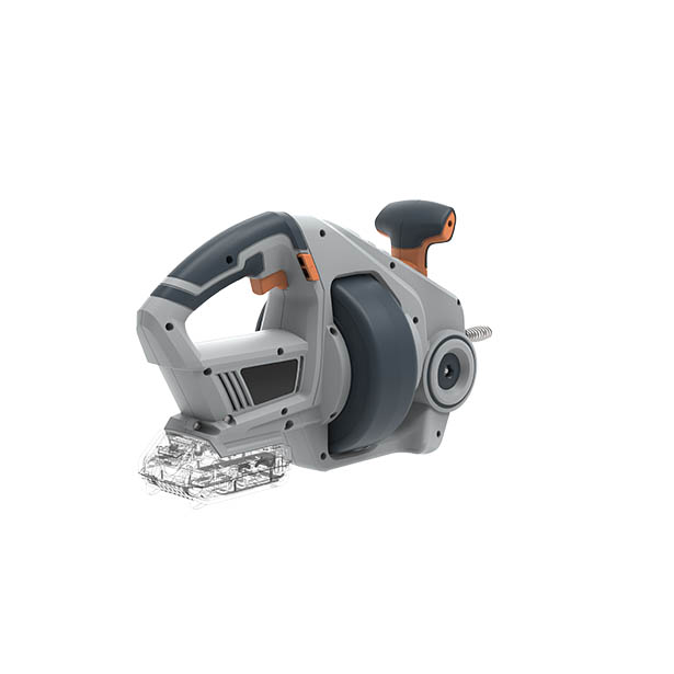 Batavia 7063455 Akku Rohrreinigungsspirale 18V Li-Ion I Abflussspirale mit LED-Licht I Arbeitsl/änge 6,8 m I 1x2Ah-Akku Ladeger/ät