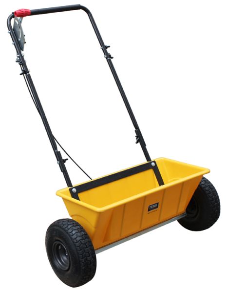 TEXAS Profi Streuwagen XL Salz Rasendünger Rasen 56cm 25l Smart Spreader 200  