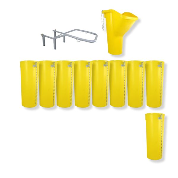 Sirl Bauschuttrutsche Schuttrutsche Schuttrohr Profi XXL SET (11-tlg. 10,58m)  