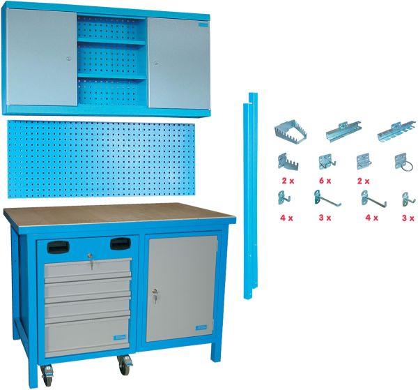 GÜDE Werkbankset 31-teilig Werktisch Werkstattset Werkstatt Ausstattung 