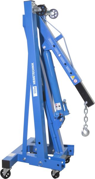 GÜDE 24362 mobiler Werkstattkran mit 2000 kg 2t Tragkraft Hebekran