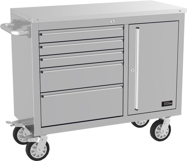 GÜDE Werkstatteinrichtung Werkstattwagen Werkbank Werkzeugschrank GW 5/1 INOX 