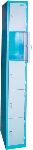 GÜDE Werkstatteinrichtung Schließfachsäule Spind Schließfach 5-türig 
