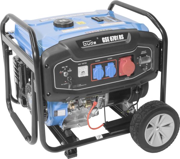 GÜDE Stromerzeuger Benzin 400V Stromgenerator Notstromaggregat GSE 6701 RS AVR