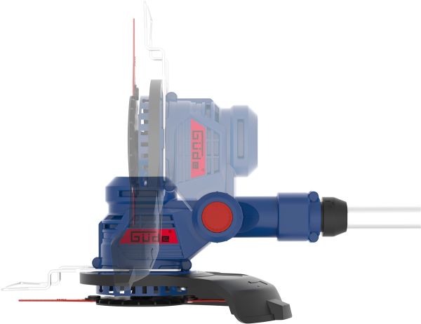 GÜDE Rasentrimmer Akku Motorsense Sense Trimmer RT 18-201-05 inkl Akku Ladegerät