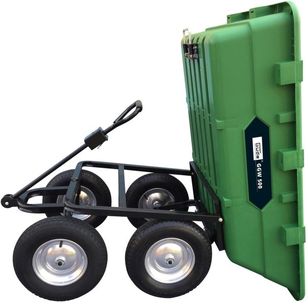 GÜDE Gartenwagen GGW 500 Abfallwagen Laubsammler Bollerwagen 225 Liter bis 500kg