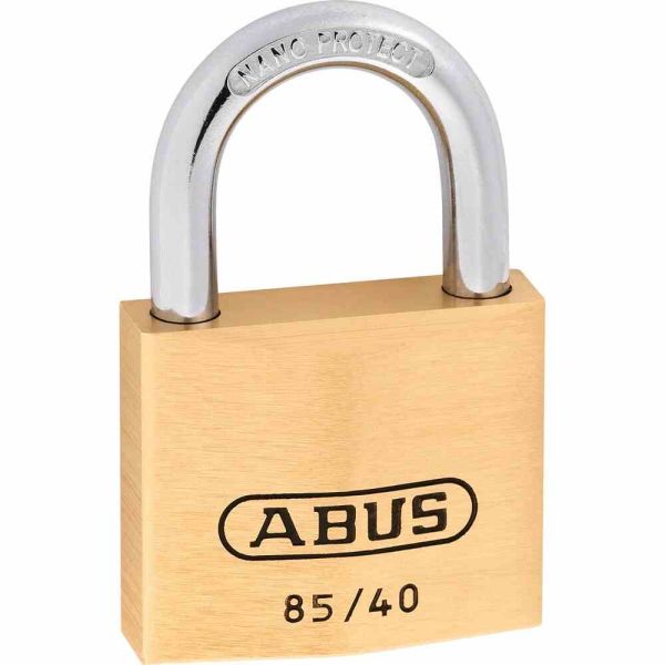 ABUS Messing Hangschloss 85/40 Lock-Tag Vorhängeschloss Bügelschloss 