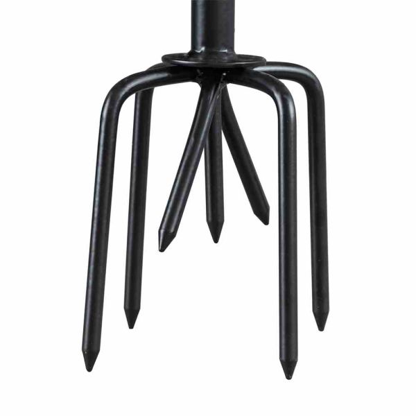 SIENA GARDEN Erdkralle Grubber 7 Zinken pulverbeschichteter Stahl 100 cm schwarz