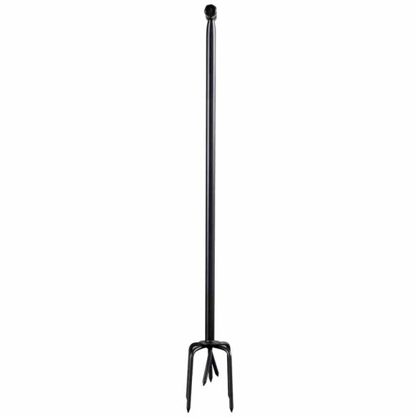 SIENA GARDEN Erdkralle Grubber 7 Zinken pulverbeschichteter Stahl 100 cm schwarz