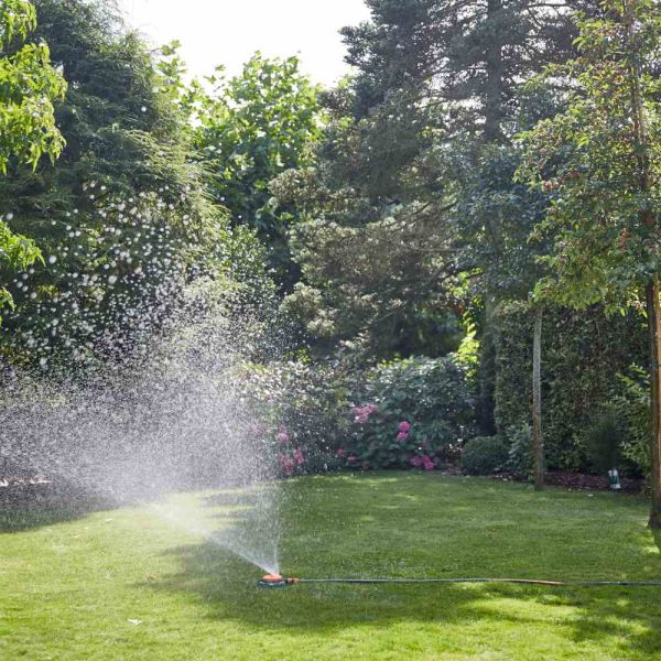 SIENA GARDEN Multiflächen-Regner 800 mit 8 Sprühbildern 80 m² orange/grün