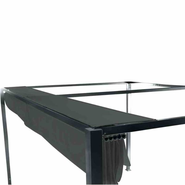 SIENA GARDEN Sky Pavillon, Zelt, Sonnenschutz, 300x400 cm, anthrazit