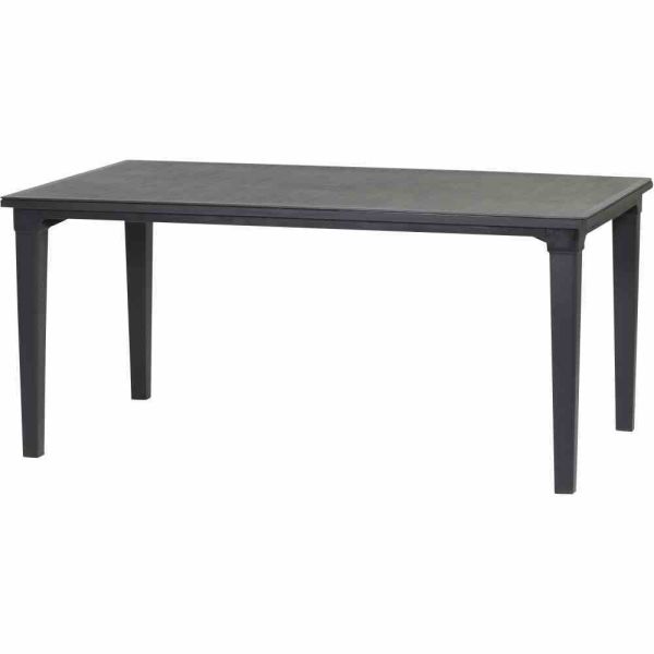 ALLIBERT Lofttisch Futura 165x95 cm graphit Vollkunststoff Gartentisch 