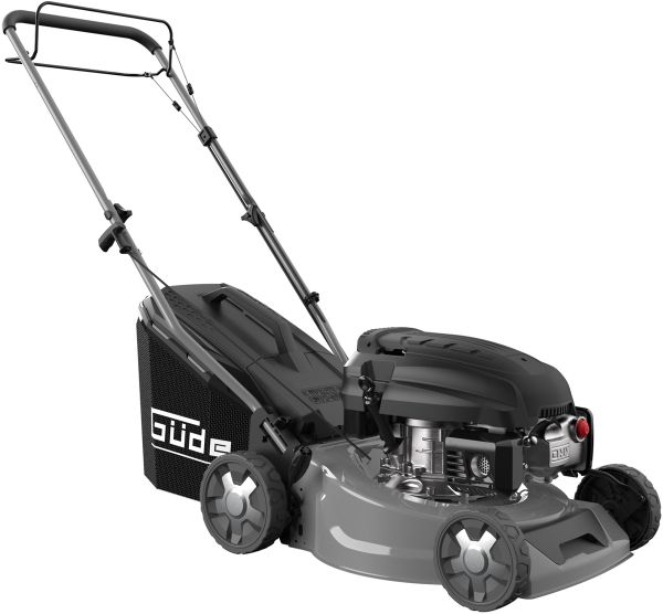 GÜDE Rasenmäher Benzin mit Antrieb Radantrieb Eco Wheeler 415 R 3in1 145ccm 42cm  Neueste Technik: Leichtstart,Reinigungsanschluß,Mulchen