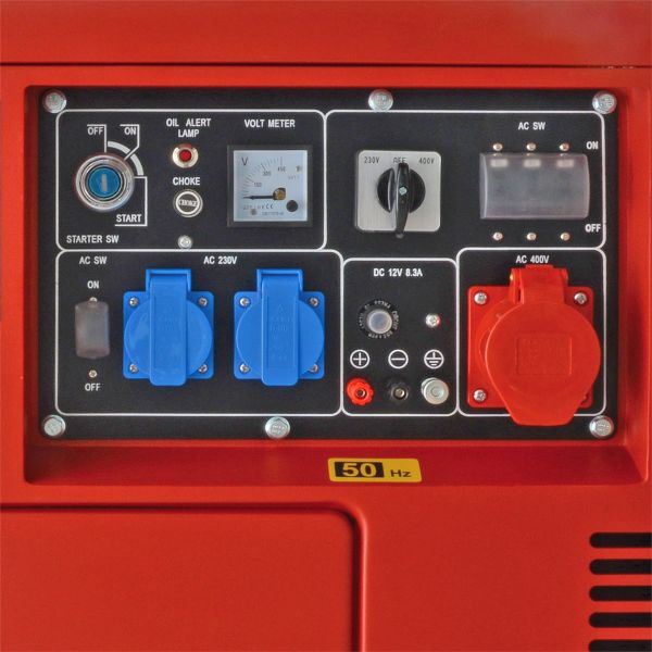 MATRIX Diesel Stromerzeuger Stromgenerator Notstromaggregat PG 6000-D-Silent 2x230V | 1x400V | 1x12V | AVR | E-Start | 7,5PS | 5000W