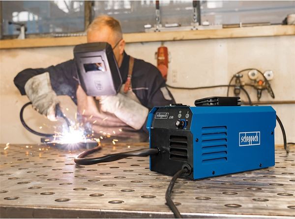 SCHEPPACH WSE3500 Fülldraht Schweißgerät Schweißer 90A 230V 3 Spulen und Schirm 