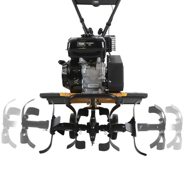 TEXAS Gartenfräse Motorhacke Bodenhacke Bodenfräse Pflug Benzin Profi TX611TG