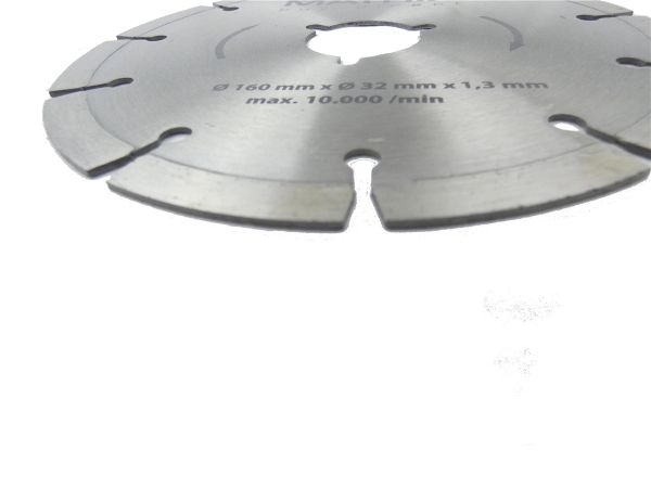 MATRIX Diamanttrennscheibe 160mm x 12mm und 160mm x32mm Kreissäge TST 1500-160 