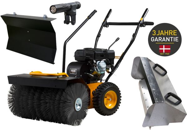 TEXAS Kehrmaschine Benzin 70 cm Laubsammler Schneeschieber Handy Sweep 710TG SET