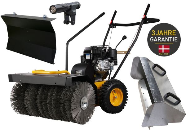 TEXAS Handy Sweep 710B Set Kehrmaschine Benzin 70cm Laubsammler Schneeschieber