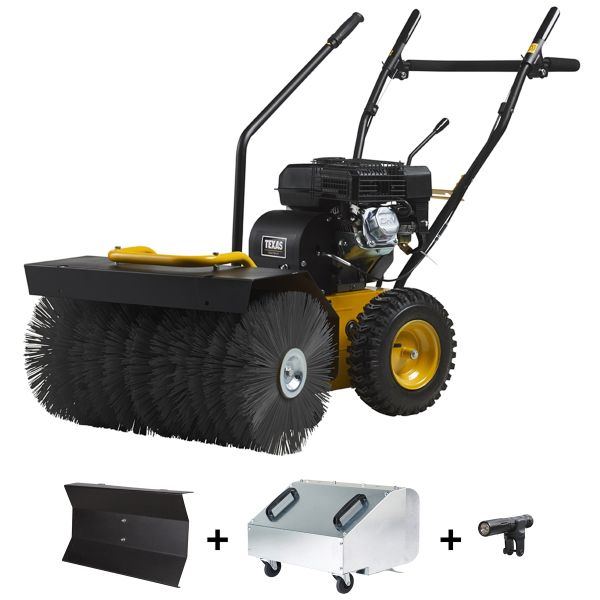TEXAS Handy Sweep 710TGE Set Kehrmaschine Benzin 70cm Laubsammler Schneeschieber 