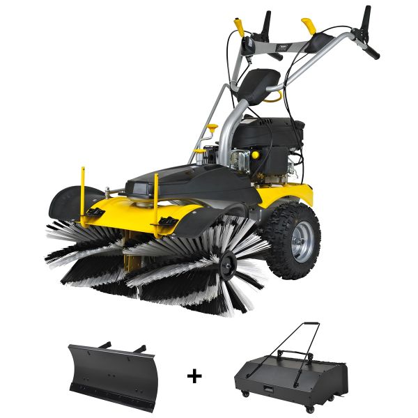 TEXAS Smart Sweep 800 SET 80cm Kehrmaschine Benzin Schneeschieber Laubsammler
