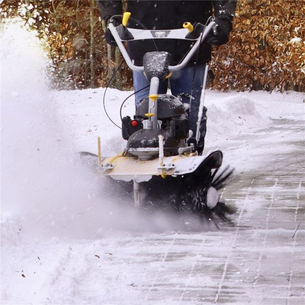 TEXAS Smart Sweep 800E SET Kehrmaschine Schneeschieber Laubsammler Benzin 80cm