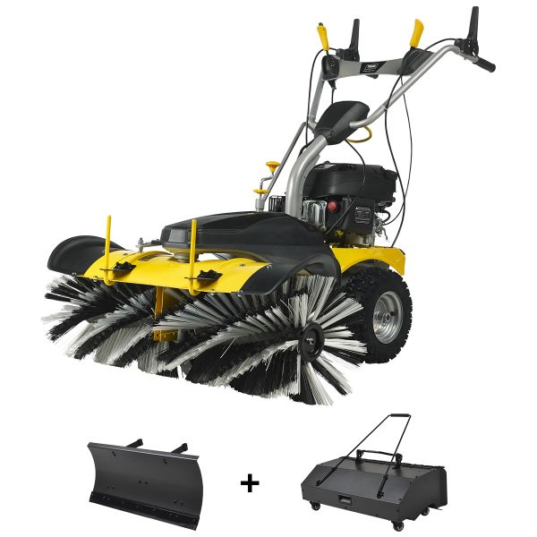 TEXAS Smart Sweep 1000 SET 100cm Kehrmaschine Benzin Schneeschieber Laubsammler