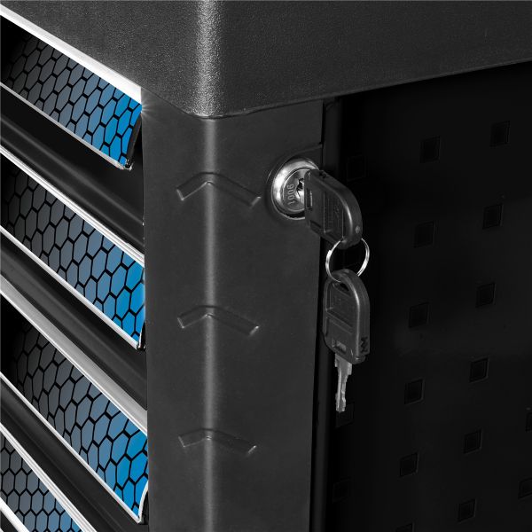 GÜDE GW 7 Werkstattwagen Werkzeugwagen Wagen 7 Schubladen 226-teilig 