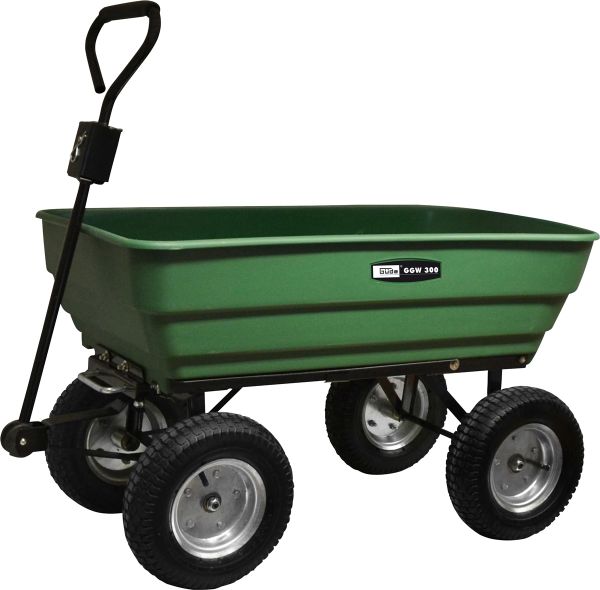 GÜDE Gartenwagen GGW 300 Abfallwagen Laubsammler Bollerwagen 125 Liter bis 300kg