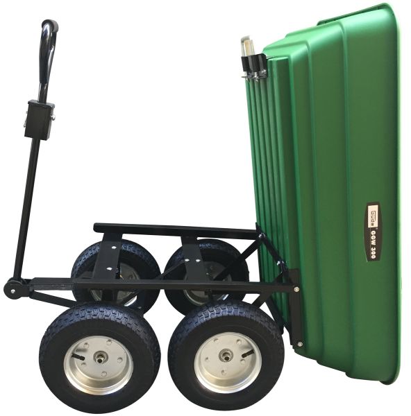 GÜDE Gartenwagen GGW 300 Abfallwagen Laubsammler Bollerwagen 125 Liter bis 300kg