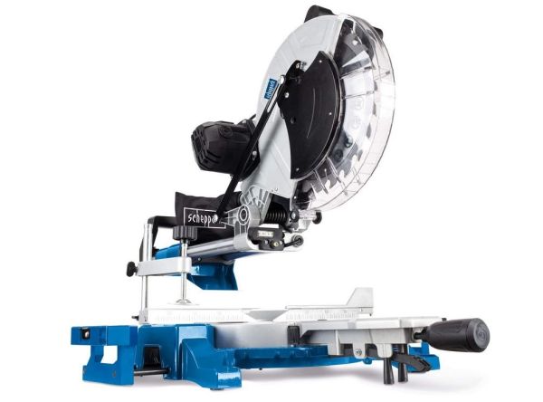 Scheppach Kappsäge Gehrungssäge Zugsäge HM140L mit 2. Sägeblatt Laser 2000W