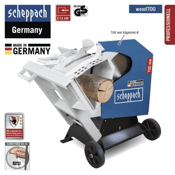 Scheppach Wippkreissäge Wippsäge WOX D700 Brennholzsäge Kreissäge 5200W 400V
