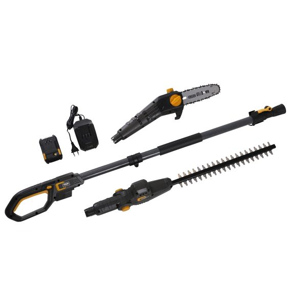 TEXAS 2in1 Akku Hochentaster Heckenschere Astsäge 20V inkl 2 Ah Akku PHX/PCX2000 