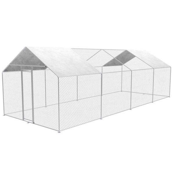ZIPPER ZI-CR382 Heimtiergehege Freigehege Gehege Freilauf Hühnerstall (3x8x2m)