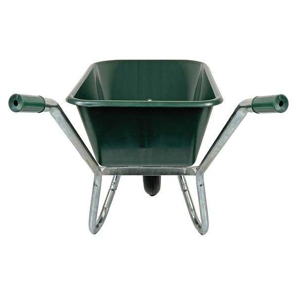 Matrix Schubkarre 100l 250kg Vollgummirad Kunststoff grün Rahmen verzinkt *2.WAHL 