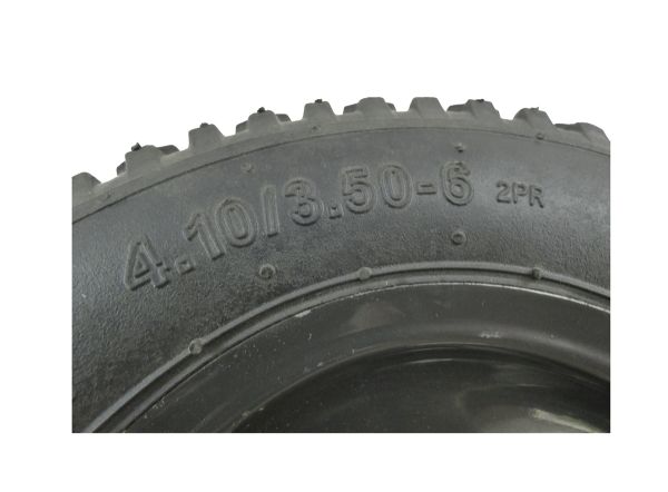 TEXAS Ersatzteil Luftrad Luftreifen 4.10 / 3.50-6 | 30 cm Durchm. / 8,5cm Breite 