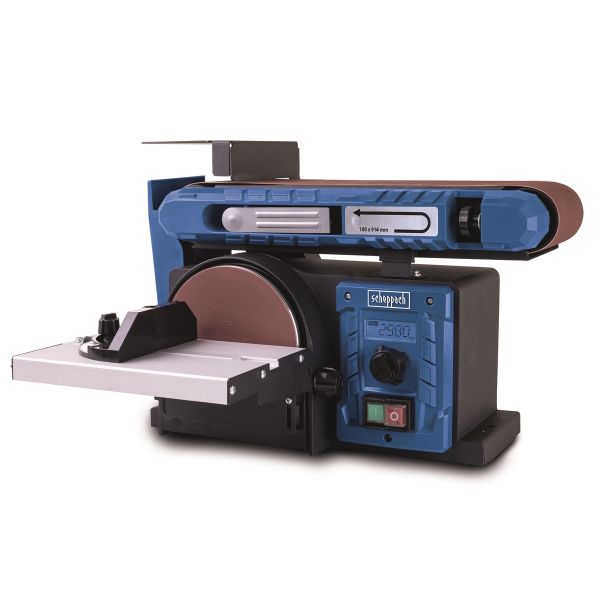 Scheppach Bandschleifer Tellerschleifer BTS800Vario mit Drehzahlregulierung 370W 