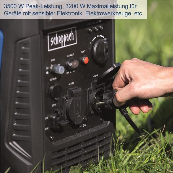 SCHEPPACH SG3500i Inverter Stromerzeuger Notstromaggregat Generator Benzin 3500W