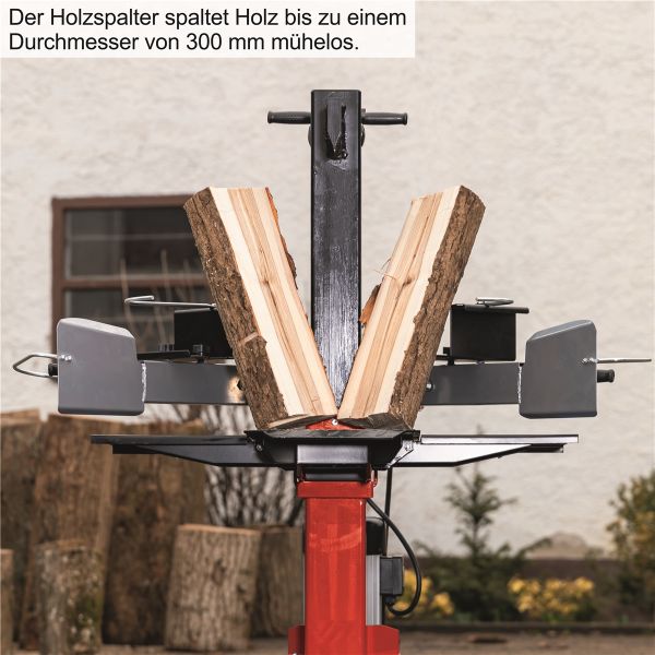 HBH Holzspalter 230V HSSN800 Brennholzspalter stehend 3kW 8 Tonnen 8t elektr. 