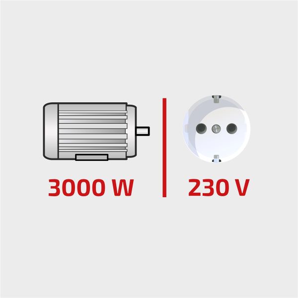 HBH Holzspalter 230V HSSN800 Brennholzspalter stehend 3kW 8 Tonnen 8t elektr. 