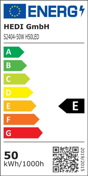 HEDI Wandstrahler außen H50LED Fluter Außenleuchte 50W IP65 zur Wandbefestigung 