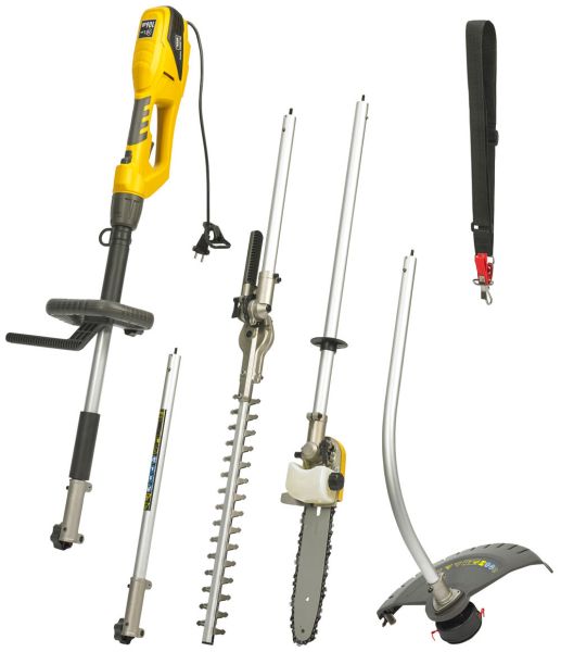 TEXAS Gartenpflegeset 230V elektro Rasentrimmer Hochentaster Smart Combi 100 4:1 