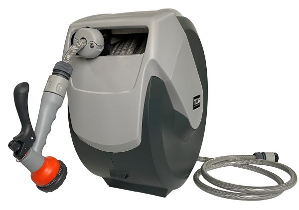 TEXAS Automatik Schlauchtrommel LUX 35 35m Schlauch Gartenschlauch Wandmontage 