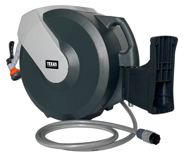 TEXAS Automatik Schlauchtrommel LUX 35 35m Schlauch Gartenschlauch Wandmontage 