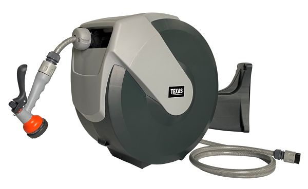 TEXAS Automatik Schlauchtrommel LUX 20 20m Schlauch Gartenschlauch Wandmontage 