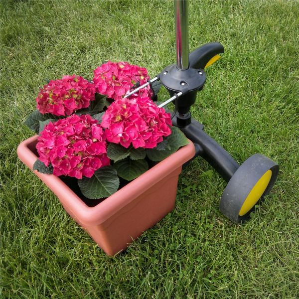 TEXAS Gartenwagen Kübelkarre Transportkarre Blumenkübel bis 75cm 60kg Tragkraft 