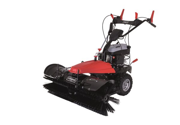 Scheppach Kehrmaschine Benzin 100cm Laubsammler Schneeschieber 3in1 SET SC2200PE Radantrieb|Stollenreifen|E-Start|4 Gänge|4,9PS