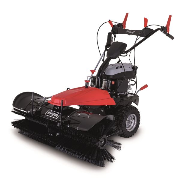 Scheppach Kehrmaschine Benzin 100cm Laubsammler Schneeschieber 3in1 SET SC2200PE Radantrieb|Stollenreifen|E-Start|4 Gänge|4,9PS