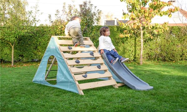 SOULET Spielturm Hercule Kinder Klettergerüst Tipi Rutsche Spielplatz 18 Monate 