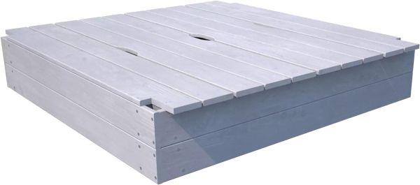 SOULET Sandkasten Holz Holzsandkasten Lasiert mit Bänken 118x118 